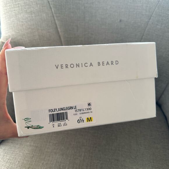 NIB: Veronica Beard Foley Ankle Tie Sandal - Picture 8 of 8